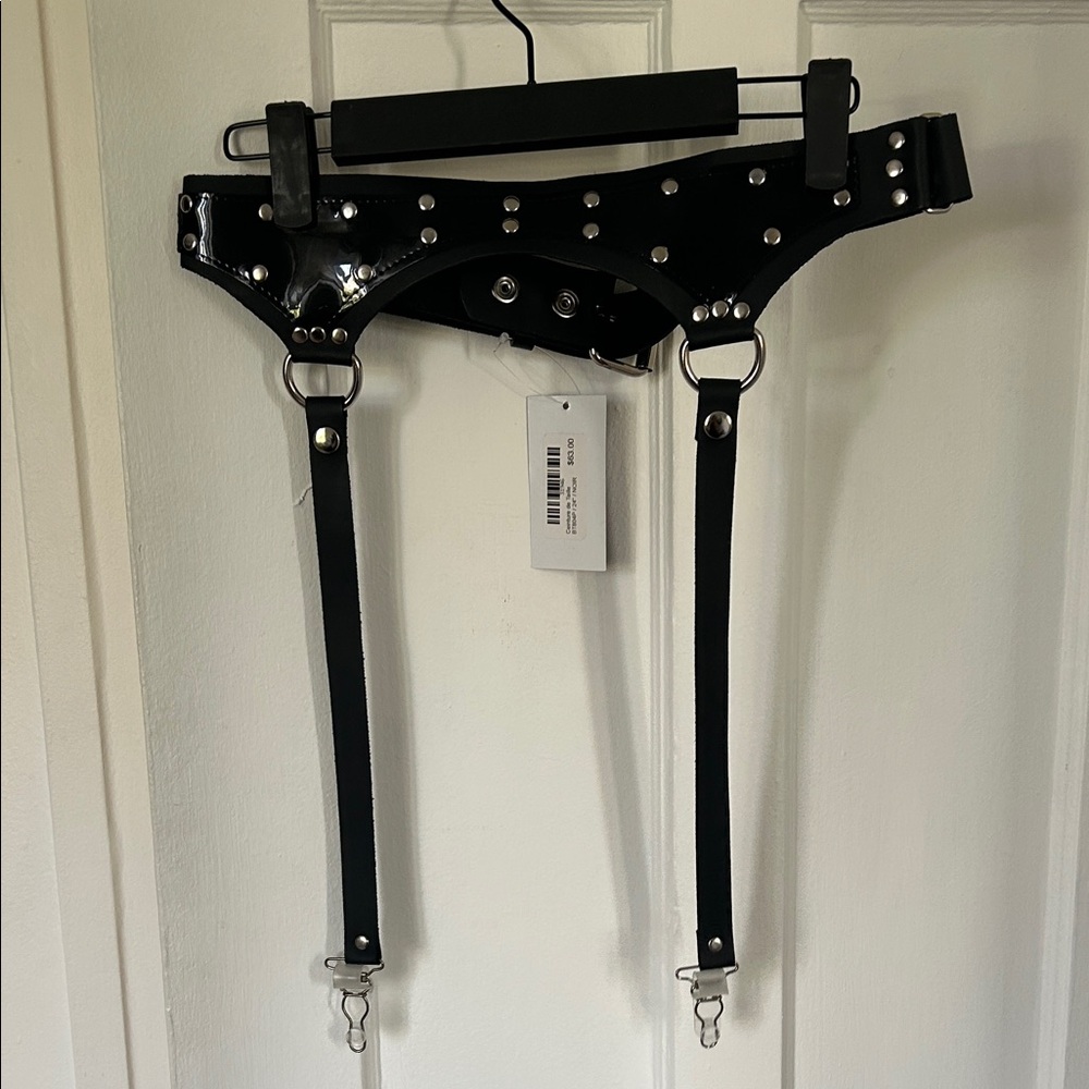 Black  Belt with Silver Accents funk plus small